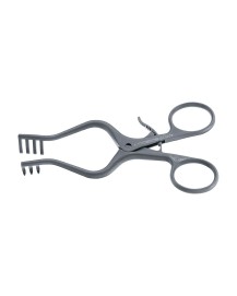 Rétracteur de plaie Aesculap SUSI Weitlaner, 3 x 4 dents, semi-tranchant, 13 cm
