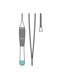 Pinzas Micro-Adson anatómicas rectas, 12 cm, estériles Pinzas Micro-Adson anatómicas rectas, 12 cm, estériles