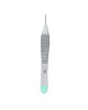 Micro-Adson tweezers, anatomically straight, 12 cm, sterile