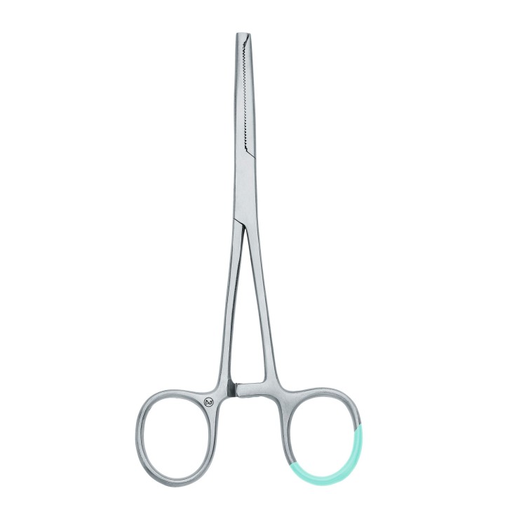 KOCHER Hemostatic forceps, straight, 150 mm (6"), 1 x 2 teeth, sterile