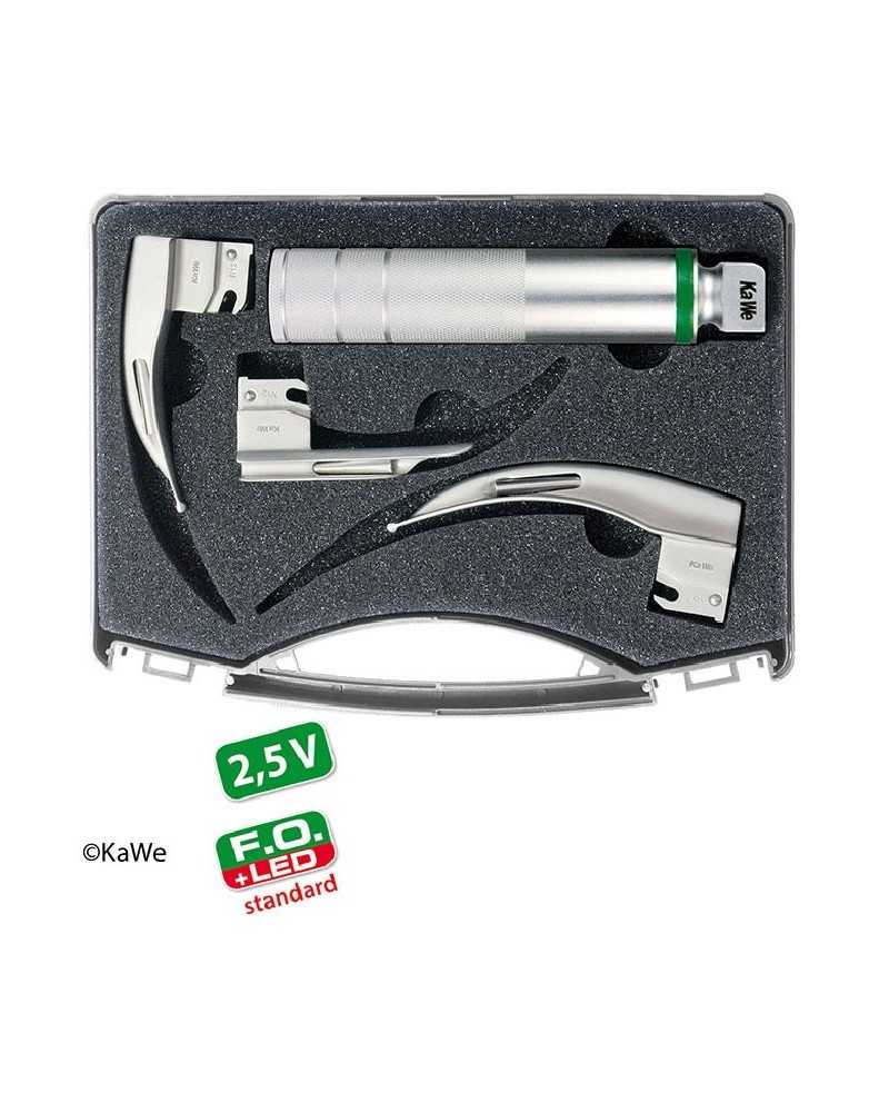 Set laringoscopio KaWe LED F.O. per pediatria