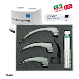 Set de laringoscopio KaWe MEGALIGHT Macintosh F.O. LED
