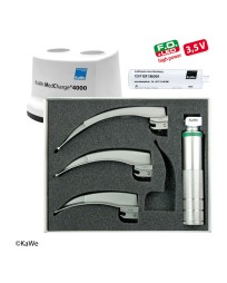 Conjunto de laringoscópio KaWe MEGALIGHT Macintosh F.O. LED