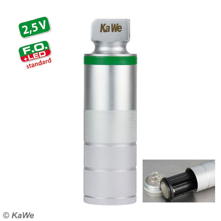Cabo de laringoscópio curto KaWe F.O. LED 2,5V