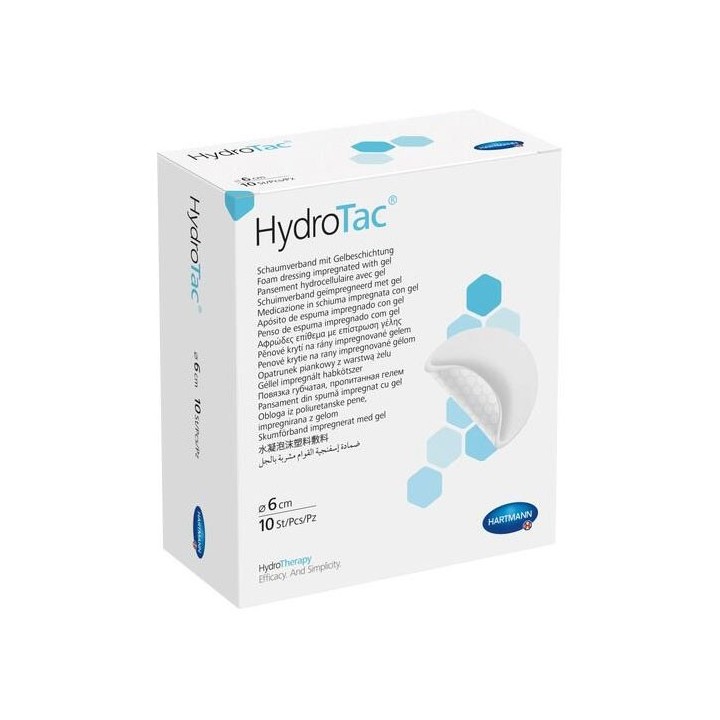 HARTMANN HydroTac, apósito de espuma Ø 6 cm, estériles