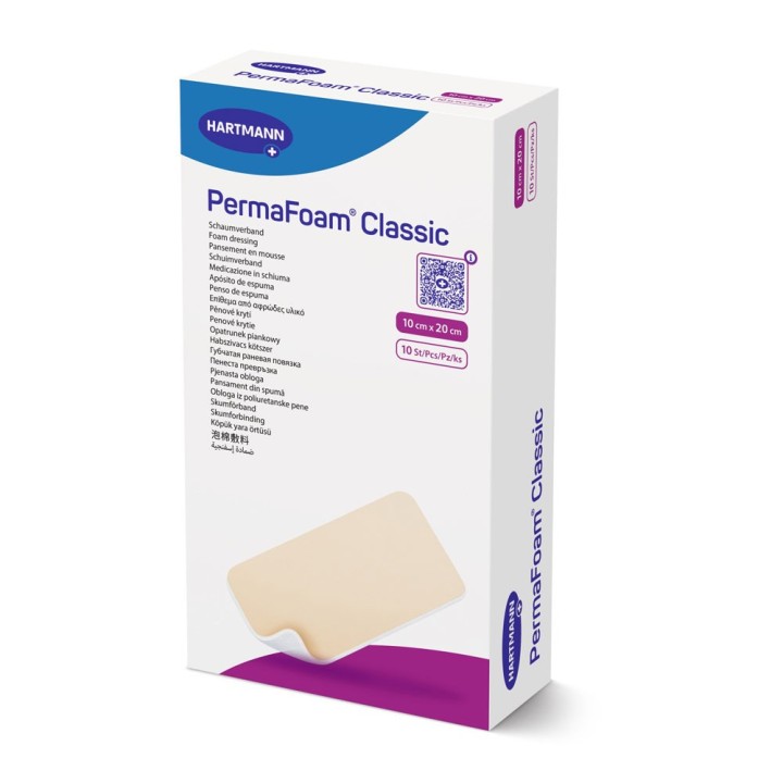 HARTMANN PermaFoam Classic apósito de espuma 10x20 cm, estéril