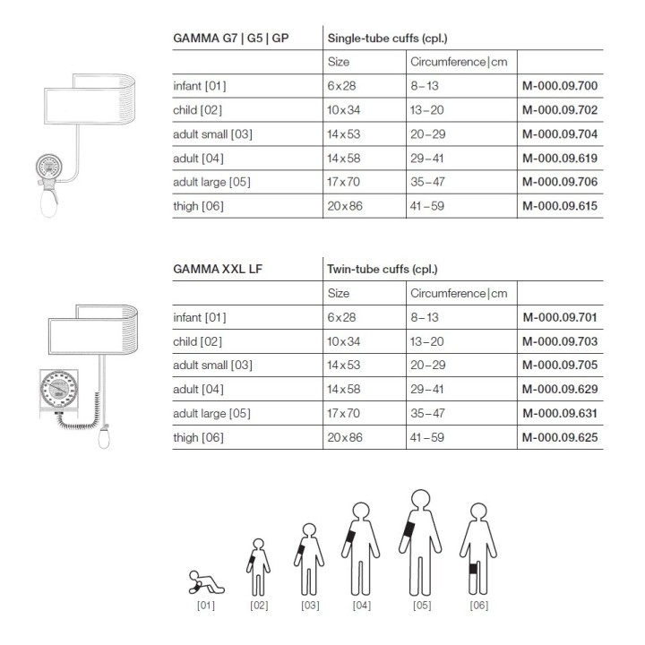 Blood-pressure cuff for HEINE GAMMA XXL LF (adult thigh)