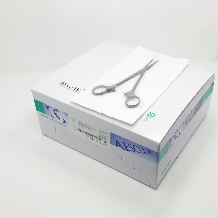 Aesculap SUSI BIRKETT Hemostatic Forceps, straight, 185 mm (7 1/4")