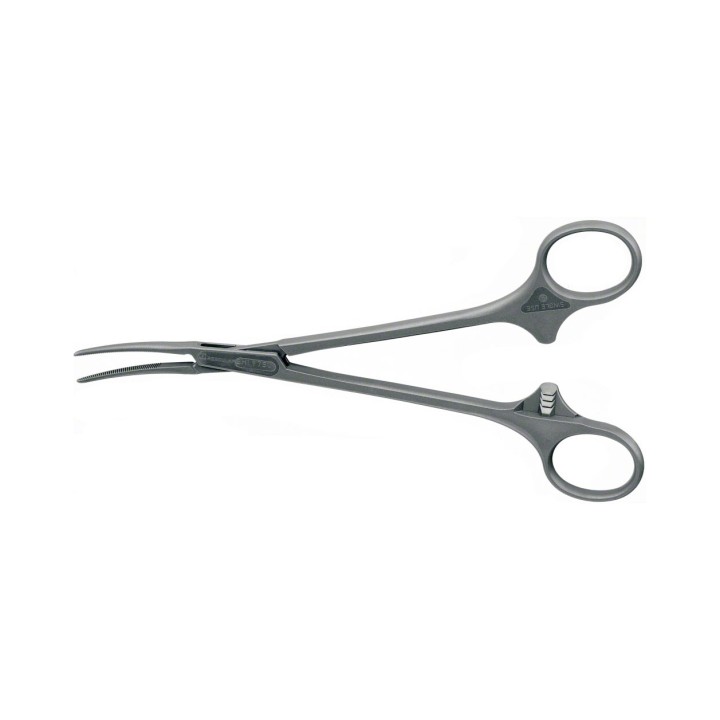 Aesculap SUSI BIRKETT Hemostatic Forceps, curved, 185 mm (7 1/4")