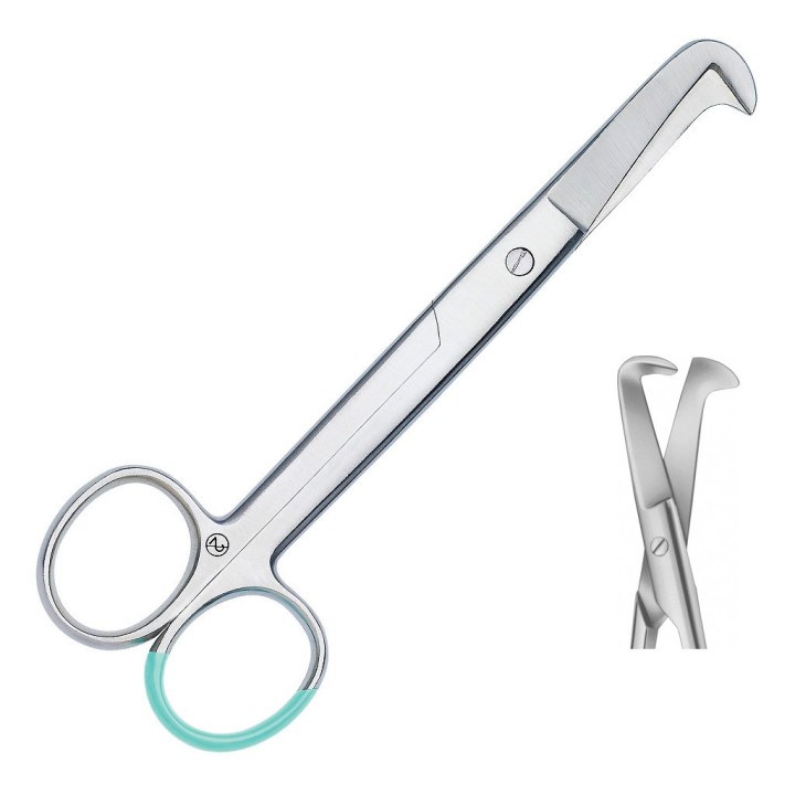 SCHUMACHER Umbilical Scissors 160 mm (6 1/3"), sterile, disposable