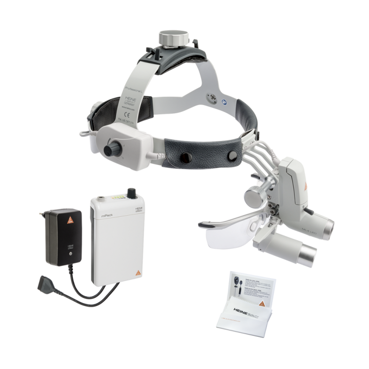 HEINE ML4 LED Set con occhialini binoculari HRP e S-GUARD