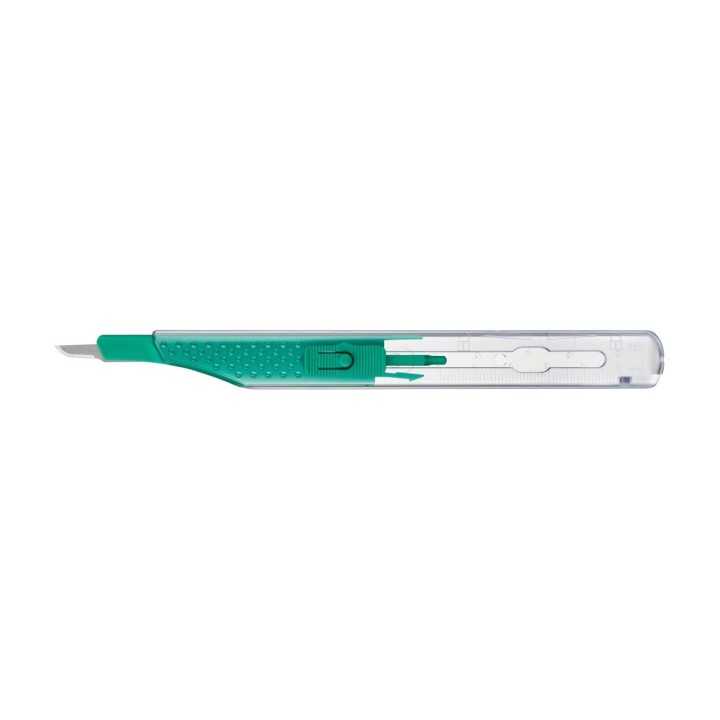 Aesculap Safety Scalpel, 170 mm (6 3/4"), straight, Fig. 15, sterile